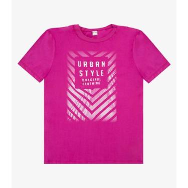 Imagem de Kit Camiseta Adulto Masculino Meia Malha Rovitex Rosa, GG, Rosa