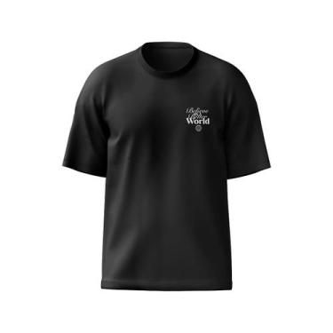 Imagem de Camiseta Oversize Believe - Savana, Preto, P