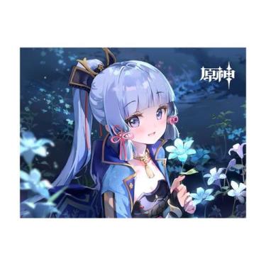 Imagem de Tapeçaria de parede Genshin Impact Kamisato Ayaka 100x75cm Microfabric