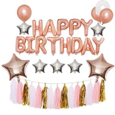 Imagem de Kit de balão Tassels, 27 peças de folha de látex para festa de anivers