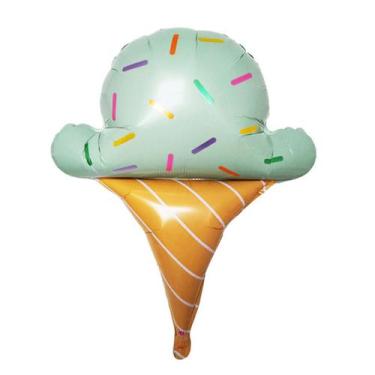 Imagem de Forma de sorvete de desenho animado Mylar Balloon para aniversário de 