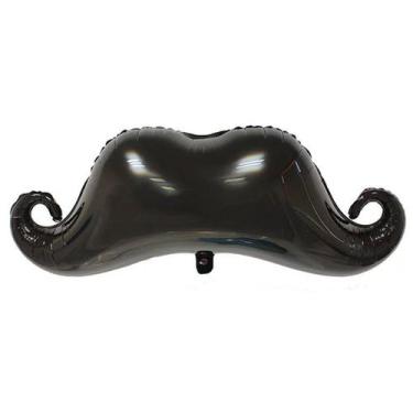 Imagem de Bigode de balão Mylar para decoração de festas - yiweisai
