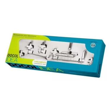 Imagem de Kit Acessórios para Banheiro Docol Idea 5 Peças Cromado - 00586306 - D