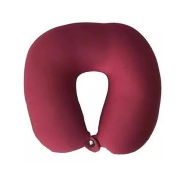 Imagem de Almofada De Pescoço Com Botão De Pressão Conforto Viagem Yin's Macia T