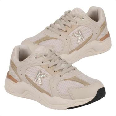 Imagem de Tênis Infantil Kidy K360 Retro Confortável Respirável Estilo -, Marfim
