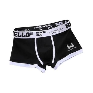 Imagem de Cuecas Boxer De Algodão Masculinas Em 3 Cores L XL 2XL 3XL Roupa Íntim