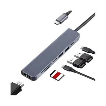 Imagem de Hub USB-C 4K Adaptador HDMI Thunderbolt 3 Tipo C Dock Para MacBook pro
