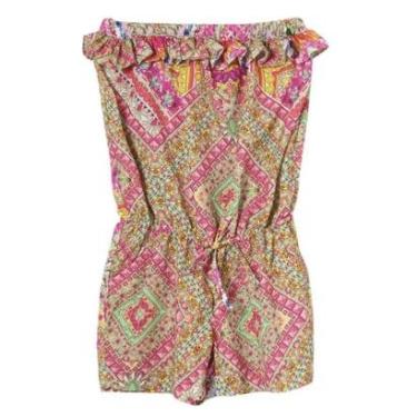 Imagem de Macacão Look Jeans Tomara-Que-Caia Floral - 10 - FLORAL-Feminino