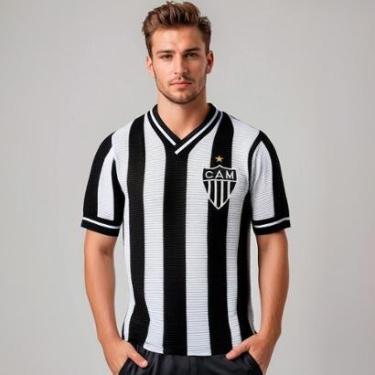 Imagem de Camisa Atlético Mineiro Retrô 1980 Masculina-Masculino