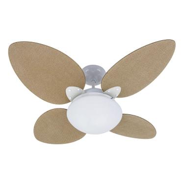 Imagem de Ventilador Teto Madeira 105cm Marrom 127v - Aliseu