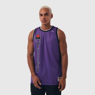 Imagem de Camiseta regata champion athletic jersey basket script street, M