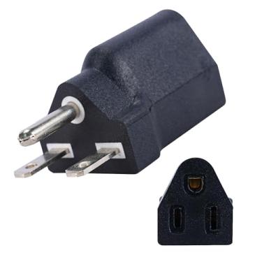 Imagem de PLIS Adaptador de plugue 6-15P para 5-15R EUA, conversor elétrico, 3 pinos, 110V / 120V...
