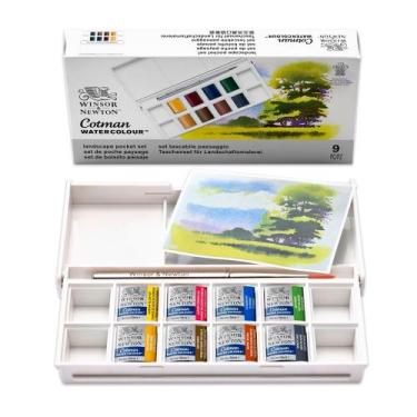 Imagem de Estojo Aquarela Cotman Paisagem Winsor & Newton 8 Cores