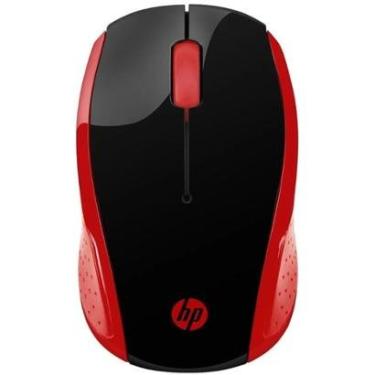 Imagem de Mouse HP Sem Fio 200 Oman Vermelho - 2HU82AA-Unissex