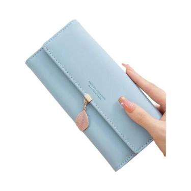 Imagem de Carteira Feminina De Couro PU Para Primavera E Verão Com Pingente De F