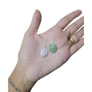 Imagem de Kit 100 medalhas de são josé aluminio prateado - CAF