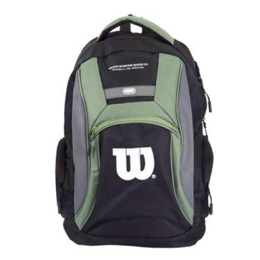Imagem de Mochila Wilson Tenista 45cm Porta Raquete Notebook 34 Lts -, Verde