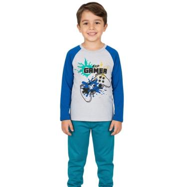 Imagem de Conjunto Infantil Menino Gamer Blusa e Calça Inverno Menino