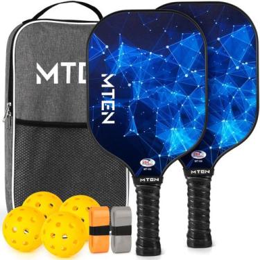 Imagem de Conjunto de pás Pickleball MTEN Fiberglass Surface 2 pás