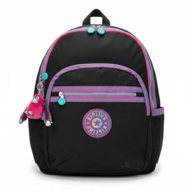 Imagem de  Kipling Mochila Seoul XL c/ Porta Notebook  Wavepop Jet Black