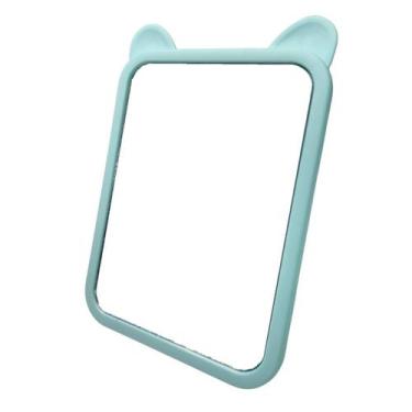 Imagem de Espelho De Mesa Dobrável Moldura Gatinho Maquiagem - Inter, Azul