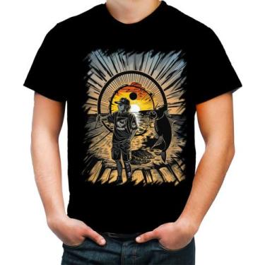Imagem de Camiseta Colorida Pesca Esportiva Pôr do Sol Peixes 3 - Kasubeck Store