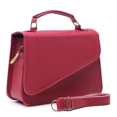 Imagem de Bolsa Feminina OEM Lolita Clutch em Couro Ecológico 14x17x6cm Vermelho para Público Adulto