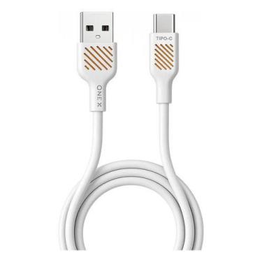 Imagem de Cabo Usb Type-c Turbo 4.8a 1m Onex Carregamento Rápido Branco - Reclic