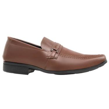 Imagem de Sapato Masculino Couro Nobuck Confortável 1103 Tamanho:37Cor:Marinho -