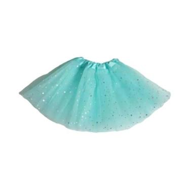 Imagem de Saia Tutu Com Glitter E Lantejoulas Para Meninas, 3 Camadas De Tule, P