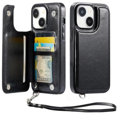 Imagem de Capa Carteira Wefor para iPhone 14 Plus 6,7" com RFID e Suporte