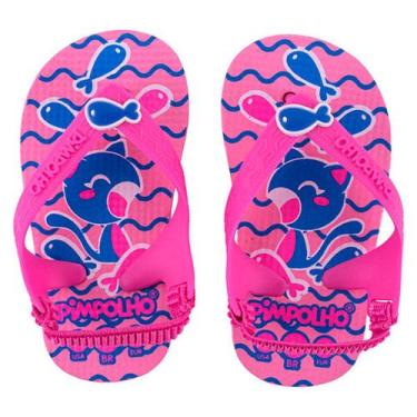 Imagem de Chinelo Sandália Infantil Menina Praia Pimpolho Com Elástico, Bege, 17