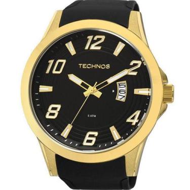 Imagem de Relógio masculino dourado technos original 2115kqa/8p