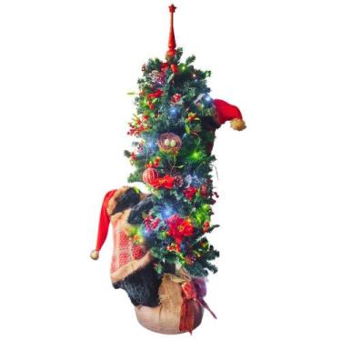 Imagem de Árvore de Natal 135cm Decorada com Ursos Grande Luz Bivolt Super Saldã