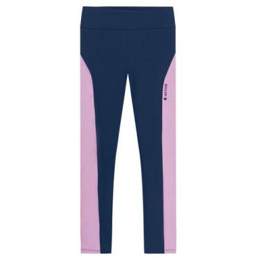 Imagem de Calça Legging Infantil Menina em Malha Active Azul Brandili, 16