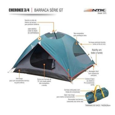 Imagem de Barraca de camping Nautika Cherokee GT 3/4