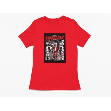 Imagem de Camiseta Poster Pop Style Inspiração MICHAEL JACKSON Estampa DTF 100% 