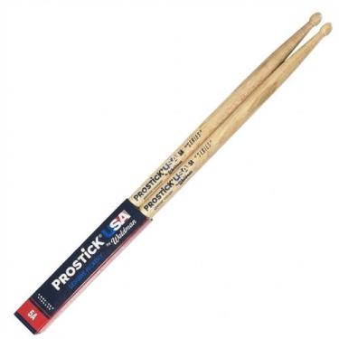 Imagem de Baquetas 5A American Hickory Para Treino Bateria Resistentes Leves Alt