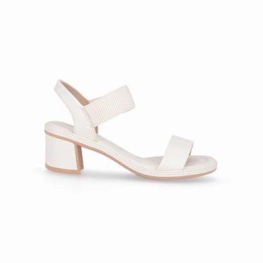Imagem de Sandália Estilosa Casual Feminina Piccadilly 566053, Branco, 38