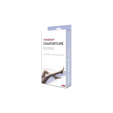 Imagem de Meia 3/4 comfortline 20-30 pé aberto bege (ad) - venosan , Curta, P