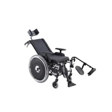 Imagem de Cadeira de Rodas AVD Alumínio Reclinável 48 CM Prata - Ortobras