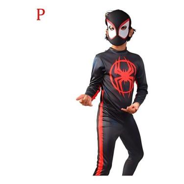 Imagem de Fantasia Macacão Homem Aranha Miles Morales Infantil Tam P - Novabrink