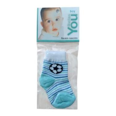 Imagem de Meia Para Bebê Recém Nascido Boy Fundo Branco - Delos You, Verde, 14-1
