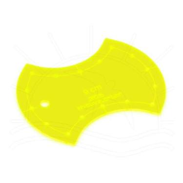 Imagem de Régua Kriativa - Gabarito Apple Core 9cm