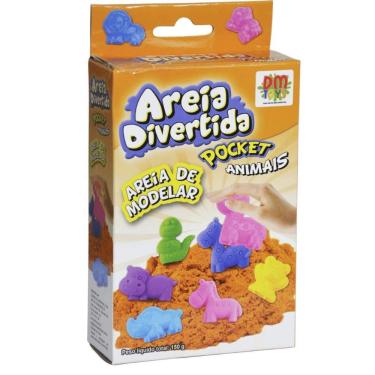 Imagem de Areia de Modelar Bichinhos DMT6637 com Forminhas e Ferramentas para Atividades Sensoriais DM Toys