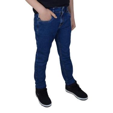 Imagem de Calça Jeans Infantil Menino King&Joe Slim Azul - CL0803, 04, Azul
