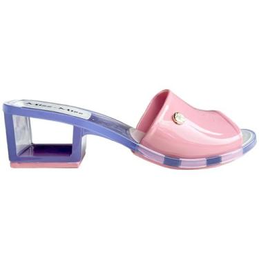 Imagem de Tamanco Acrilico Transparente Miss Miss, 35, Rosê