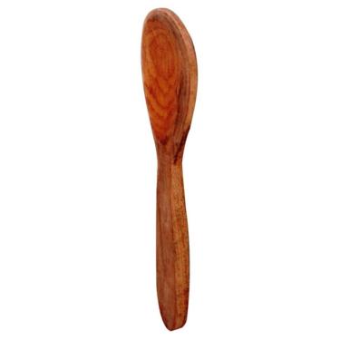 Imagem de Utensilio de Cozinha Madeira Modelo Reforcada 28cm para Mexer e Misturar Sopas Molhos e Massas Amadeirado Colher de Pau
