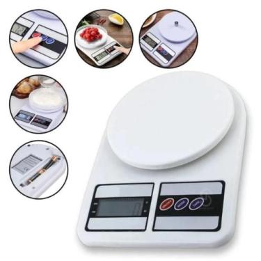 Imagem de Balança Digital de Cozinha Alta Precisão Até 10kg com Função TARA e De