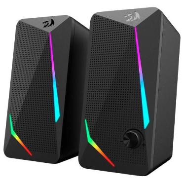 Imagem de Caixa De Som Redragon Waltz Com Rgb Stereo 2.0 3.5mm 2x5w Preto Gs510